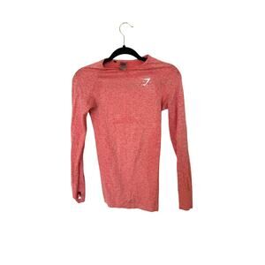 Gymshark vital seamless long sleeve top Coral